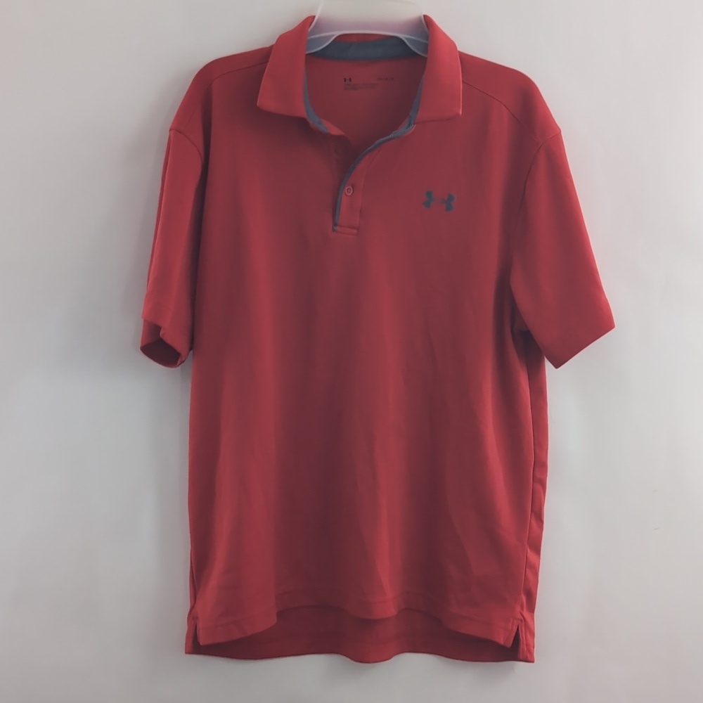 Under Armour Men's Polo Shirt in Red Size Large